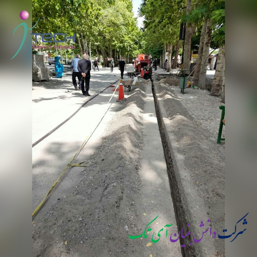 نظارت بر توسعه شبکه فيبر نوری شهرداری مشهد